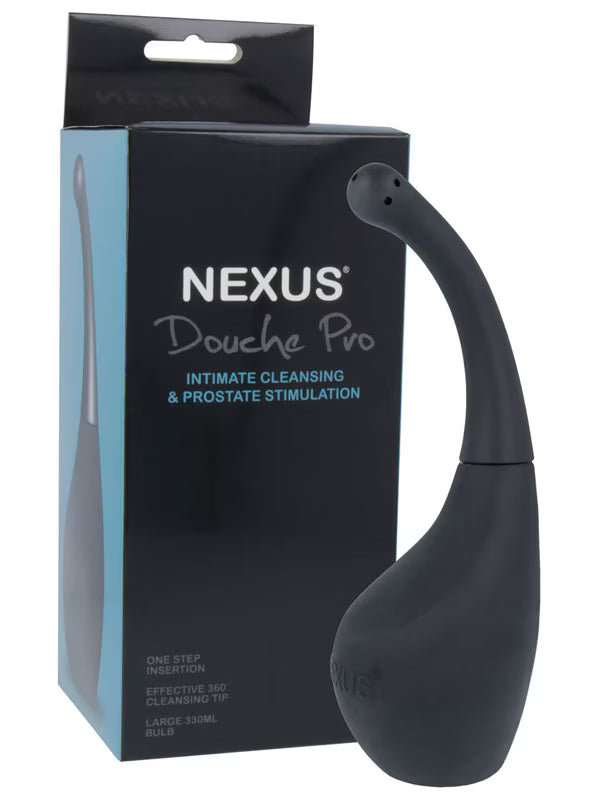 Nexus PRO Anal Douche 330ml With Prostate Nozzle Black