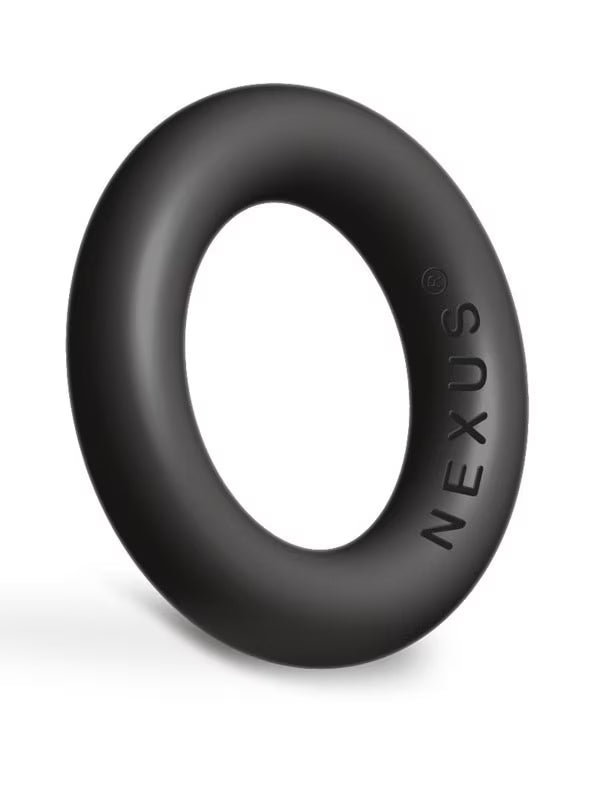 Nexus ENDURO Plus Thick Silicone Super Stretchy Cock Ring Black