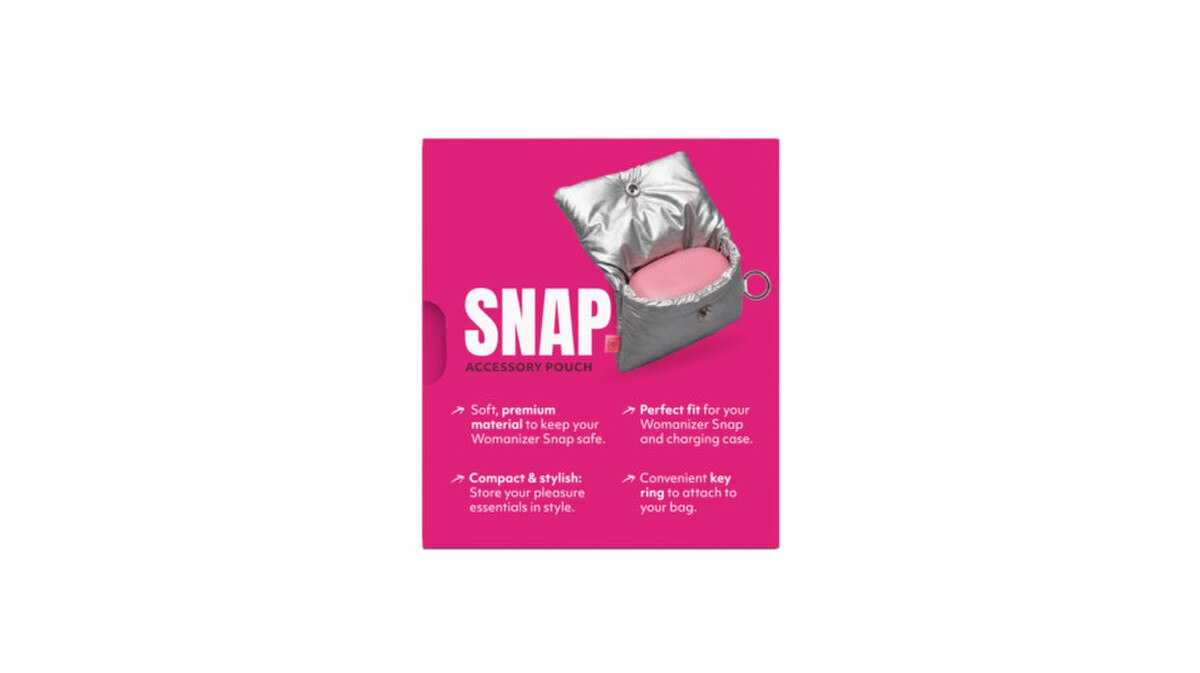 Womanizer Snap Accessory Pouch Silver