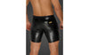 Snake Wetlook Mid Length Shorts with Back Pockets