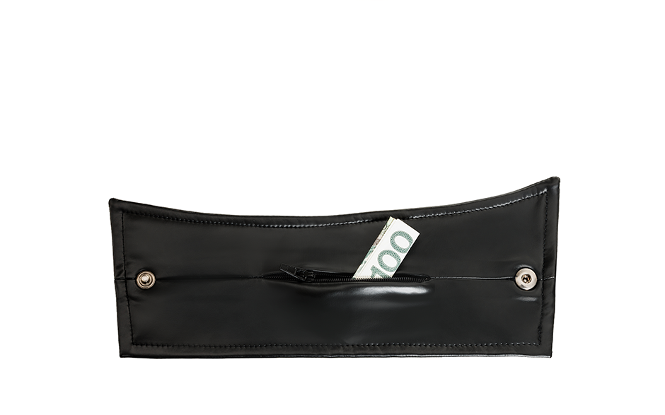 Wrist Wallet Pair with Hidden Zipper