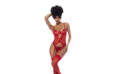 Red 2 Pc Set w/ Matching Thong