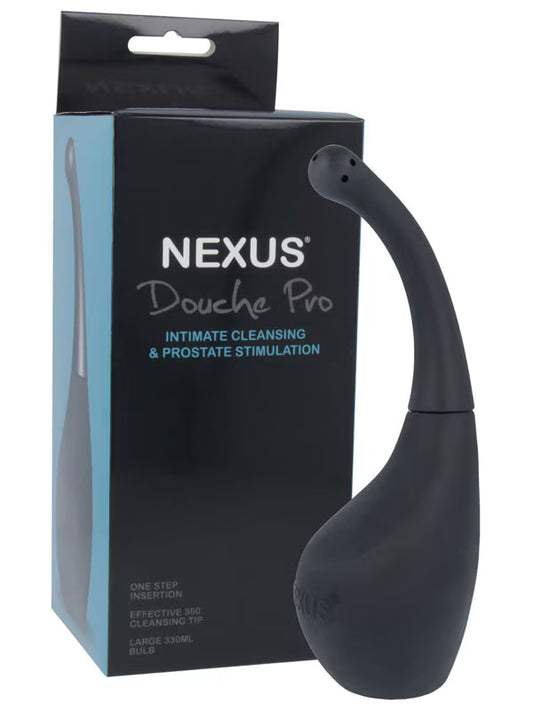 Nexus PRO Anal Douche 330ml With Prostate Nozzle Black