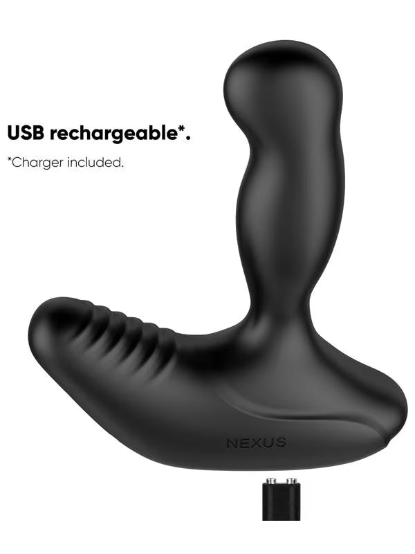Nexus Revo Stealth App Version Rotating And Vibrating Remote Control Prostate Massager – Black