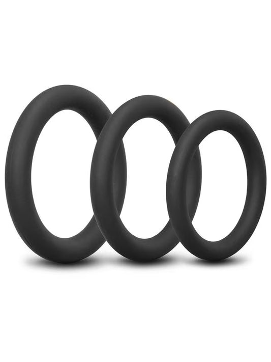 B-Vibe Snug Ring Lite – 3 Pack Snug Fit Silicone Cock Rings