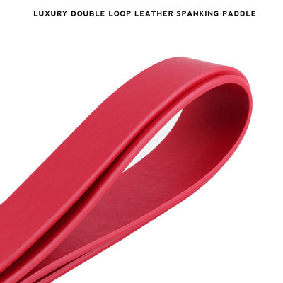 Luxury Double Loop Leather High Impact Paddle