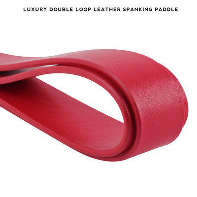 Luxury Double Loop Leather High Impact Paddle