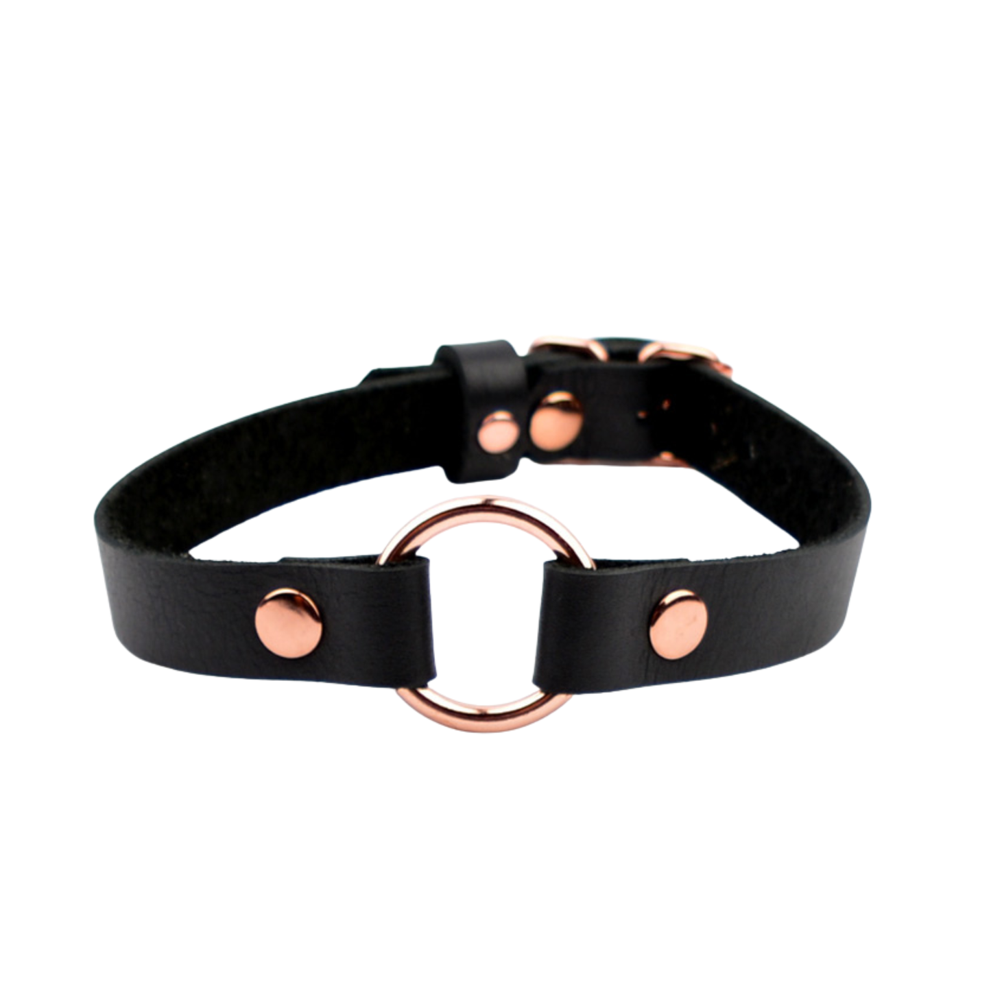Leather O-Ring Choker