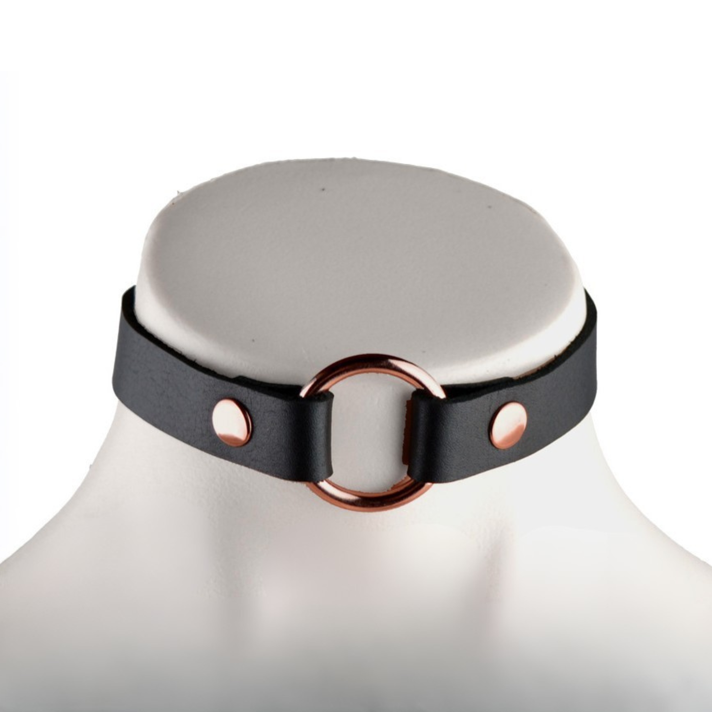 Leather O-Ring Choker