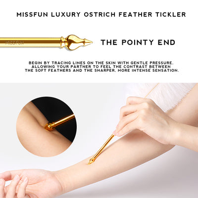 Luxury Ostrich Feather Tickler with The Pointy End