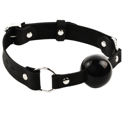 Premium Leather Single Strap Ball Gag