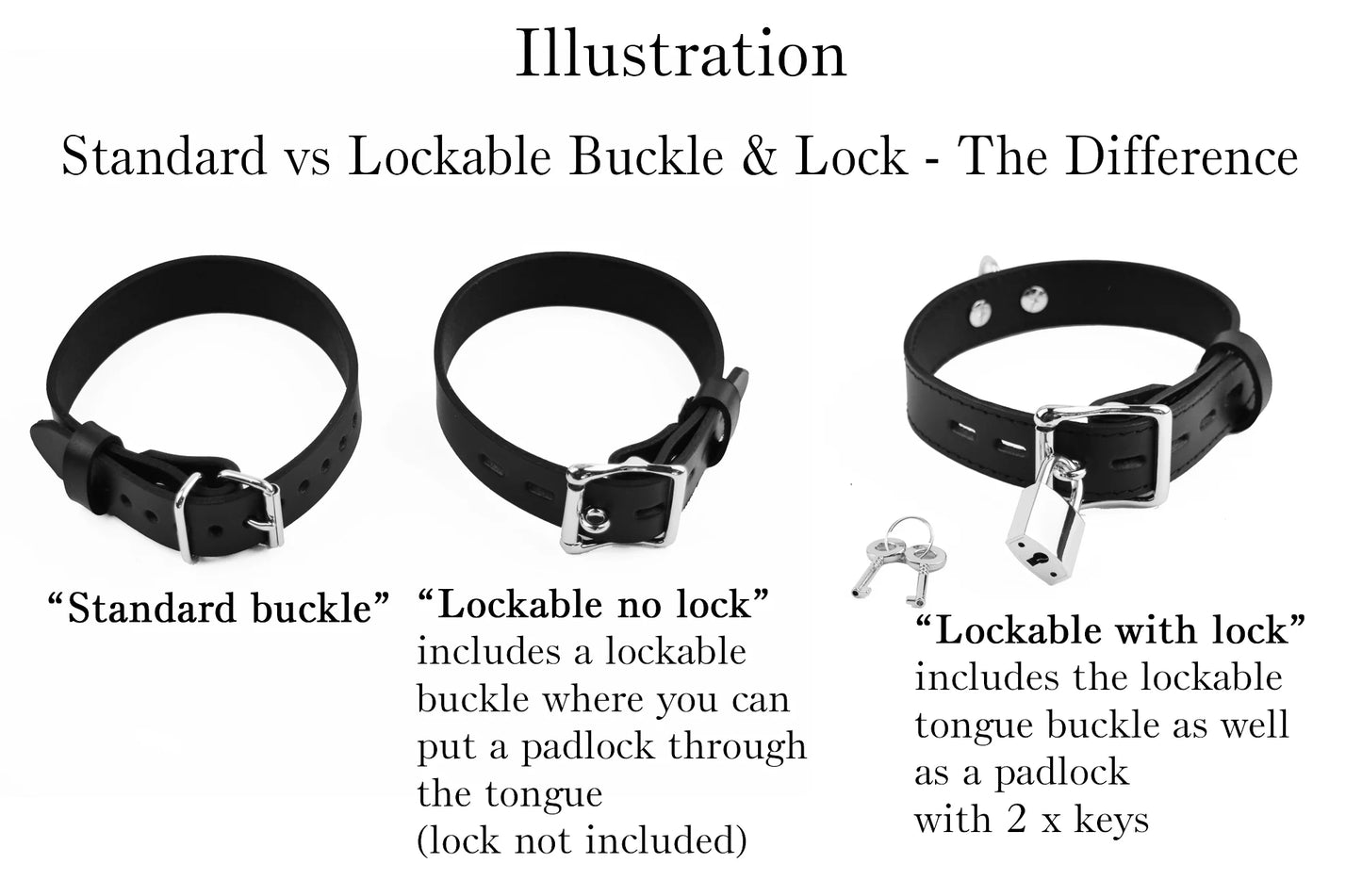 Deluxe Leather Bondage Collar