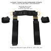 Luxury BDSM Thigh Sling Spreader Straps with Nylon Hook-and-loop fasteners Wrist Cuffs Restraint