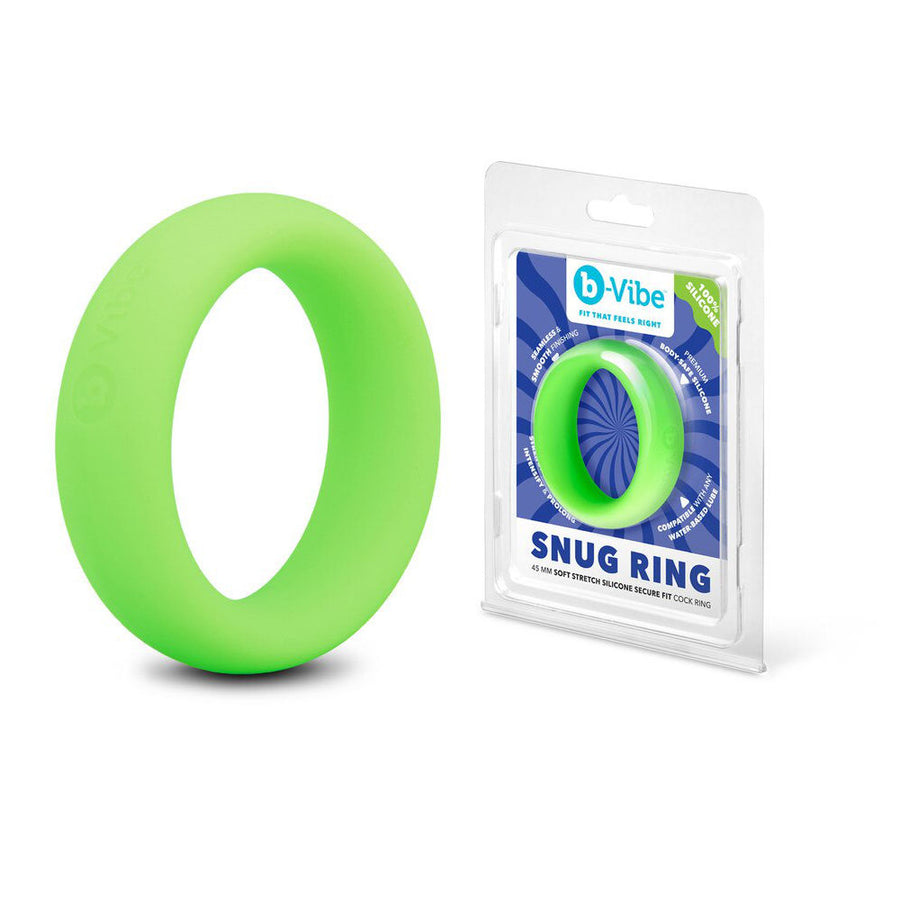 B-Vibe Snug Ring – 45 Mm Snug Fit Silicone Cock Ring – Green