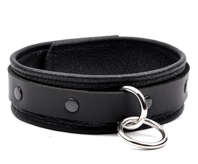 Deluxe Leather Bondage Collar
