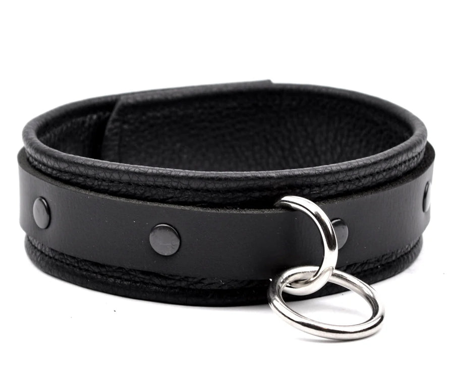 Deluxe Leather Bondage Collar
