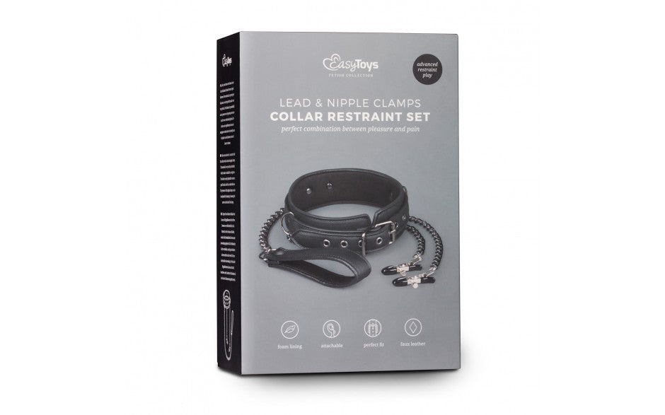 Collar With Nipple Chains