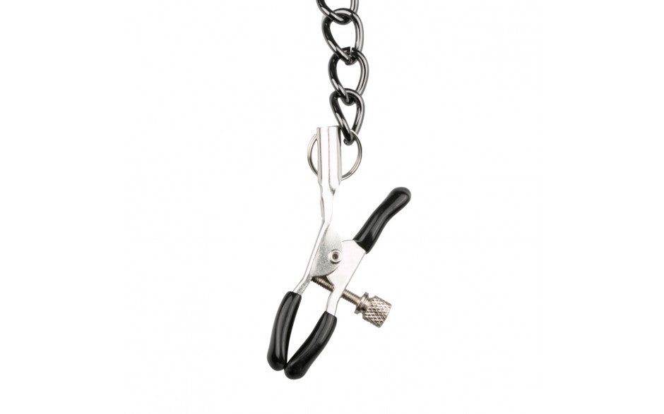 Collar With Nipple Chains