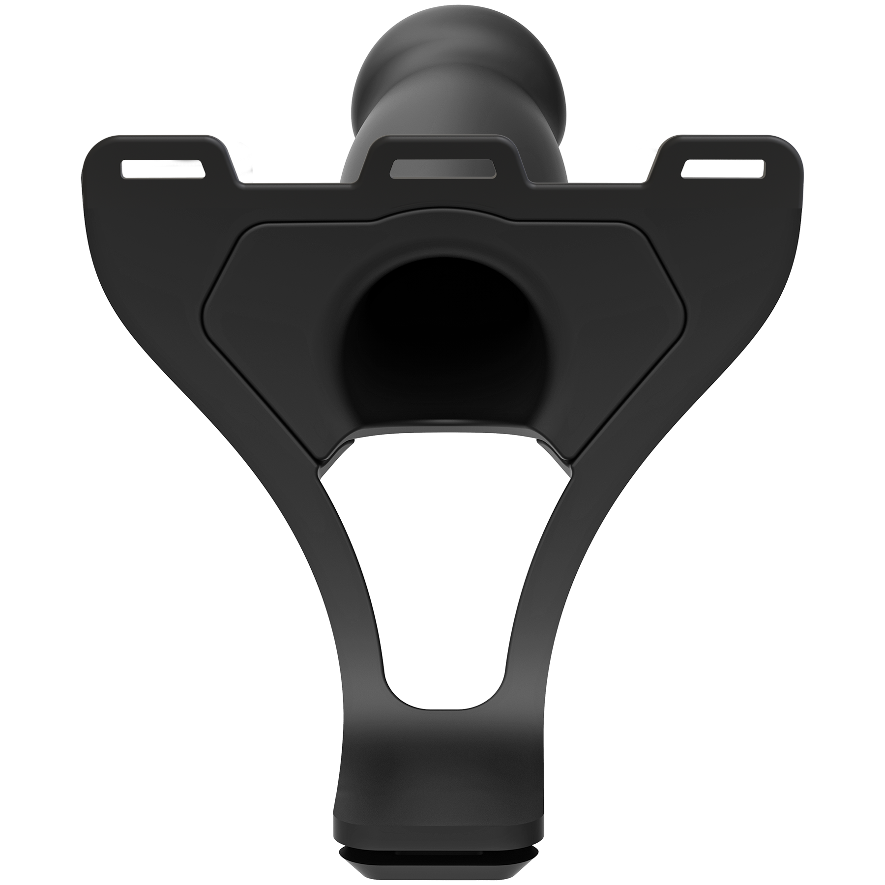 Be Bold 8in Large Dong 2 Pc Hollow Silicone Strap-On Set