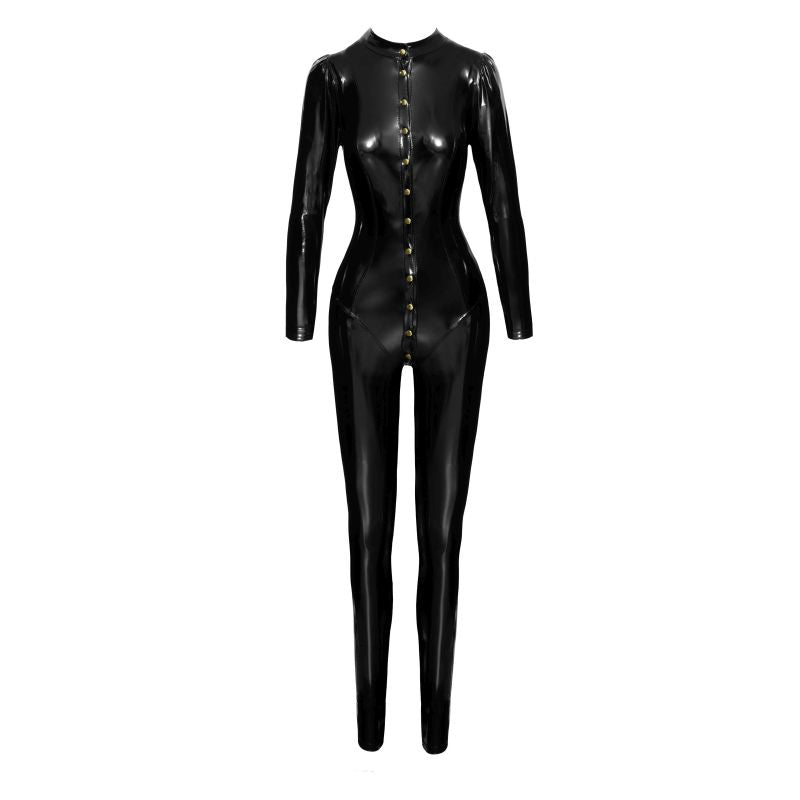 Long Button Up PVC Overall