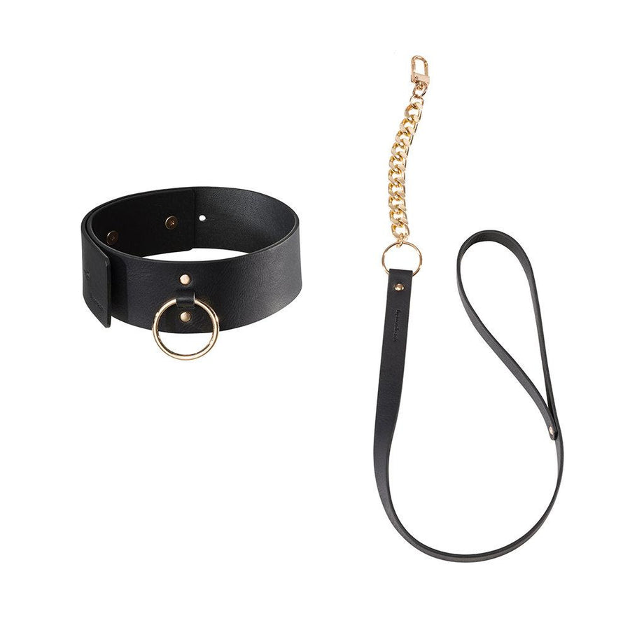 Bijoux Indiscrets Maze Wide Choker with Leash