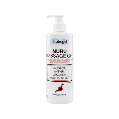 Nuru Massage Gel 500ml with Aloe Vera, Seaweed, Liquorice, Green Tea Extract & Vitamin B5