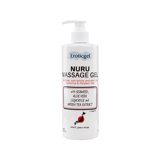 Nuru Massage Gel 500ml with Aloe Vera, Seaweed, Liquorice, Green Tea Extract & Vitamin B5