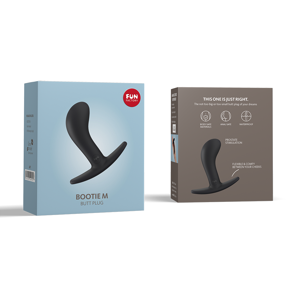 BOOTIE MEDIUM BLACK BUTT PLUG